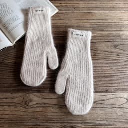 27cm Women Winter Keep Warm Fashion Elegant Solid Simple Style Gloves Elasticity Windproof Soft Knitted Yarn Mittens
