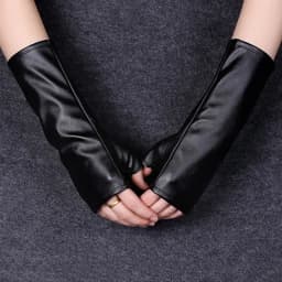 Fashion Female Short Thin Half Finger PU leather Gloves For Sports Outdoor Driving Half Finger Nightclub Punk Pole Dance Mittens