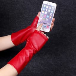 Fashion Female Short Thin Half Finger PU leather Gloves For Sports Outdoor Driving Half Finger Nightclub Punk Pole Dance Mittens