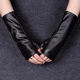 Fashion Female Short Thin Half Finger PU leather Gloves For Sports Outdoor Driving Half Finger Nightclub Punk Pole Dance Mittens