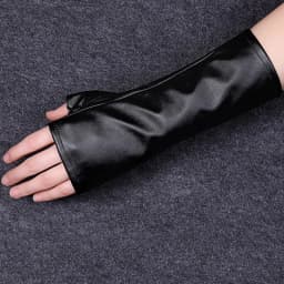 Fashion Female Short Thin Half Finger PU leather Gloves For Sports Outdoor Driving Half Finger Nightclub Punk Pole Dance Mittens