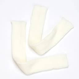 2024 New 52cm Women Knit Arm Sleeves Japanese White Black Goth Kawaii Long Fingerless Gloves for Girls Harajuku Accessories