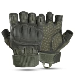 Tactical Fingerless Gloves Outdoor Combat Hunting Shooting Airsoft Hiking Camping Cycling Sports Work Anti-slip Protective Gear