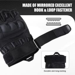 Tactical Fingerless Gloves Outdoor Combat Hunting Shooting Airsoft Hiking Camping Cycling Sports Work Anti-slip Protective Gear
