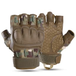 Tactical Fingerless Gloves Outdoor Combat Hunting Shooting Airsoft Hiking Camping Cycling Sports Work Anti-slip Protective Gear