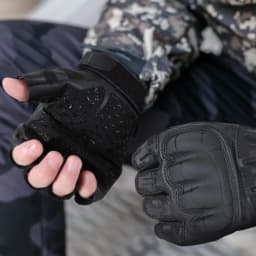 Tactical Fingerless Gloves Outdoor Combat Hunting Shooting Airsoft Hiking Camping Cycling Sports Work Anti-slip Protective Gear
