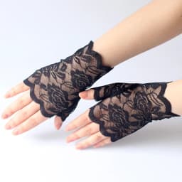 Hot Short Lace Gloves Ladies Adult Vintage Fingerless Black White Night Club Party Short Gloves Hollow Out Sun Protection Mitten