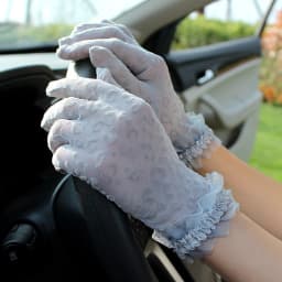 Party Sexy Women's High Quality Leopard Lace Gloves Summer Sunscreen Gloves Ceremony Women's Gloves Breathable Short Gloves