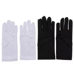 1Pair Cotton Gloves Soft Moisturizing Overnight Eczema Cloth Gloves Stretch Washable Jewelry Inspection Working Gloves