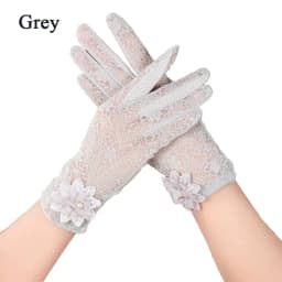 Rimiut Fashion Lace Flower Women Gloves Breathable Wedding or Driving Decor Gloves for Women Female Waiter Gloves Touch Screen