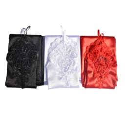 Women Vintage Black Hook Finger 48cm Long Gloves Sexy Fingerless Lace Sequins Satin Party Gloves Wedding Costume Accessories