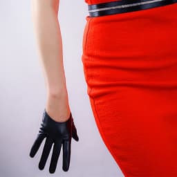 Women's Half Palm Gloves 13CM Super Short Faux PU Leather Cosplay Costume Evening Party Fashion Outdoor Motor Driving Glove