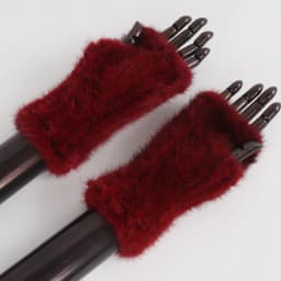 New Women Winter Luxury Real Mink Fur Gloves 100% Natural Warm Mink Fur Fingerless Gloves Girls Knitted Genuine Mink Fur Mittens