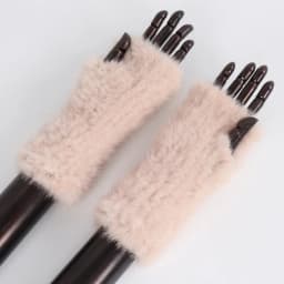 New Women Winter Luxury Real Mink Fur Gloves 100% Natural Warm Mink Fur Fingerless Gloves Girls Knitted Genuine Mink Fur Mittens