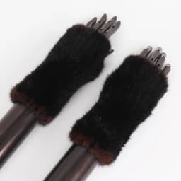 New Women Winter Luxury Real Mink Fur Gloves 100% Natural Warm Mink Fur Fingerless Gloves Girls Knitted Genuine Mink Fur Mittens