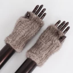 New Women Winter Luxury Real Mink Fur Gloves 100% Natural Warm Mink Fur Fingerless Gloves Girls Knitted Genuine Mink Fur Mittens