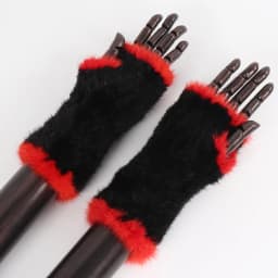 New Women Winter Luxury Real Mink Fur Gloves 100% Natural Warm Mink Fur Fingerless Gloves Girls Knitted Genuine Mink Fur Mittens