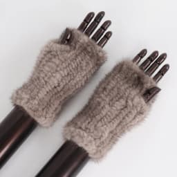 New Women Winter Luxury Real Mink Fur Gloves 100% Natural Warm Mink Fur Fingerless Gloves Girls Knitted Genuine Mink Fur Mittens