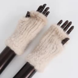New Women Winter Luxury Real Mink Fur Gloves 100% Natural Warm Mink Fur Fingerless Gloves Girls Knitted Genuine Mink Fur Mittens