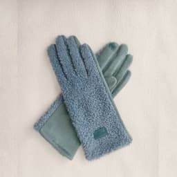 Imitation Teddy Hair Suede Women Winter Keep Warm Touch Screen Gloves Fashion Personality Add Velvet Thickened Soft