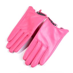 Men's Male 100% Real Leather Sheep Skin shrink Wrist Unlined Tactical Wrist Button Military Short Gloves
