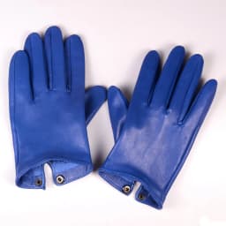 Men's Male 100% Real Leather Sheep Skin shrink Wrist Unlined Tactical Wrist Button Military Short Gloves