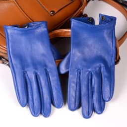 Men's Male 100% Real Leather Sheep Skin shrink Wrist Unlined Tactical Wrist Button Military Short Gloves