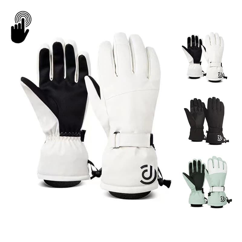 Winter Men Women Ski Gloves Windproof Warm Waterproof Touch-Screen Fleece Non-slip Snowboard Snowmobile Cycling Skiing Gloves