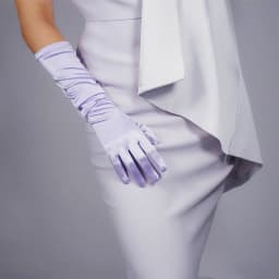 Lavender Satin GLOVES Stretch Silk Elbow 50cm 20" Long Opera Evening Halloween Cosplay Costume Wedding Bridal Fashion Glove