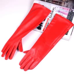 30 40 50 60 70 80cm Women's Ladies Real Leather Sheepskin Fashion Overlength Party Evening Wedding Opera/Long Gloves