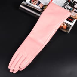 30 40 50 60 70 80cm Women's Ladies Real Leather Sheepskin Fashion Overlength Party Evening Wedding Opera/Long Gloves