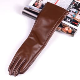 30 40 50 60 70 80cm Women's Ladies Real Leather Sheepskin Fashion Overlength Party Evening Wedding Opera/Long Gloves