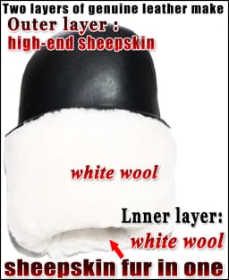 Mittens Ladies Leather Sheepskin Gloves Real Wool Winter Warm Fur Gloves Thickened Female Leather and Wool Integrated Gloveswind