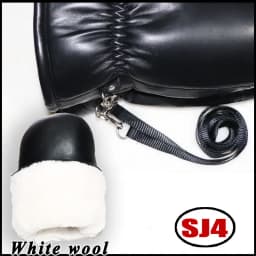 Mittens Ladies Leather Sheepskin Gloves Real Wool Winter Warm Fur Gloves Thickened Female Leather and Wool Integrated Gloveswind