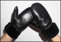 Mittens Ladies Leather Sheepskin Gloves Real Wool Winter Warm Fur Gloves Thickened Female Leather and Wool Integrated Gloveswind