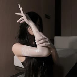 High Stretch Tight Stocking Gloves Underwear Accessories Women Sexy Smooth Oil Glossy Long Gloves Thin Sheer Seamless Mittens