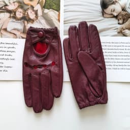 Women Fashion New Hollow Breathable High-Quality Goatskin Genuine Leather Outdoor Cycling Colorful Gloves Spring and Autumn