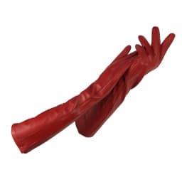CHING YUN Woman Gloves New 2020 Winter Warm Cashmere Lining Ladies Gloves Long Gloves Elbow Arm Sleeve Genuine Leather