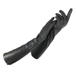 CHING YUN Woman Gloves New 2020 Winter Warm Cashmere Lining Ladies Gloves Long Gloves Elbow Arm Sleeve Genuine Leather
