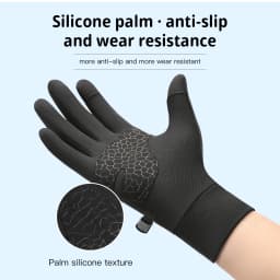 Outdoor Autumn And Winter Children'S Sports Running Cycling Touch Screen Warm Gloves With Plush Insulation For Cold Cycling