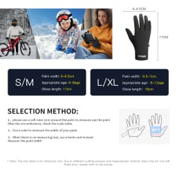 Outdoor Autumn And Winter Children'S Sports Running Cycling Touch Screen Warm Gloves With Plush Insulation For Cold Cycling