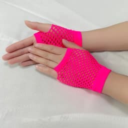 Women Sexy Gloves Mesh Net Fishnet Gloves Hollow Fingerless Gloves Night Club Lolita Style Punk Mittens