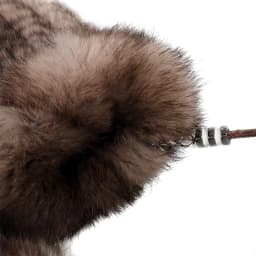 Luxury Women's Genuine Rabbit Fur Knitted Mittens-Soft Winter Cold Weather Gloves-Removable Rope String