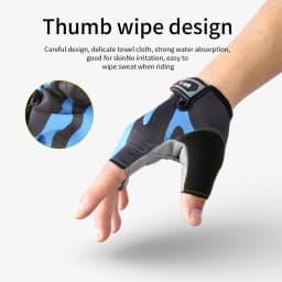 Half Finger Cycling Gloves Summer Bicycle Gloves Shock-absorption Breathable Mountain Bike MTB Gloves Cycling Accessories