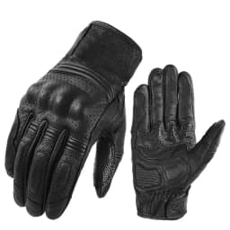 Full Finger Vintage Leather Gloves Tousch Screen Gloves Shockproof Pads Protective Breathable Glove Apparel Accessories
