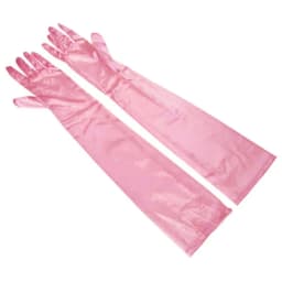 Korean Women Christmas White Wedding Dress Long Satin Elastic Etiquette Gloves Summer Sunscreen UV Full Finger Driving Glove K14