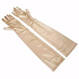 Korean Women Christmas White Wedding Dress Long Satin Elastic Etiquette Gloves Summer Sunscreen UV Full Finger Driving Glove K14