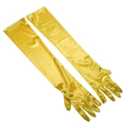 Korean Women Christmas White Wedding Dress Long Satin Elastic Etiquette Gloves Summer Sunscreen UV Full Finger Driving Glove K14