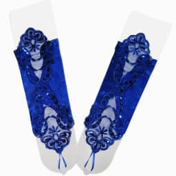 Sexy Women Satin Sequin Seam Pearl Lace Hook Finger Glove Female Retro Bride Hollowing Out Wedding Dress Fingerless Mitten B96
