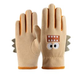 Winter Children's Gloves Cycling Autumn Cute Cartoon Warm Gloves Soft Outdoor Polar Fleece Kids Windproof Student Riding Gloves